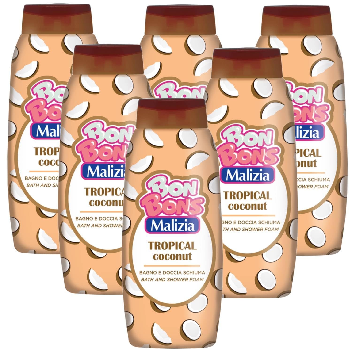 Піна для ванни Malizia Tropical Coconut 500 мл, фото №1 Піна для ванни Malizia Tropical Coconut 500 мл, фото №1