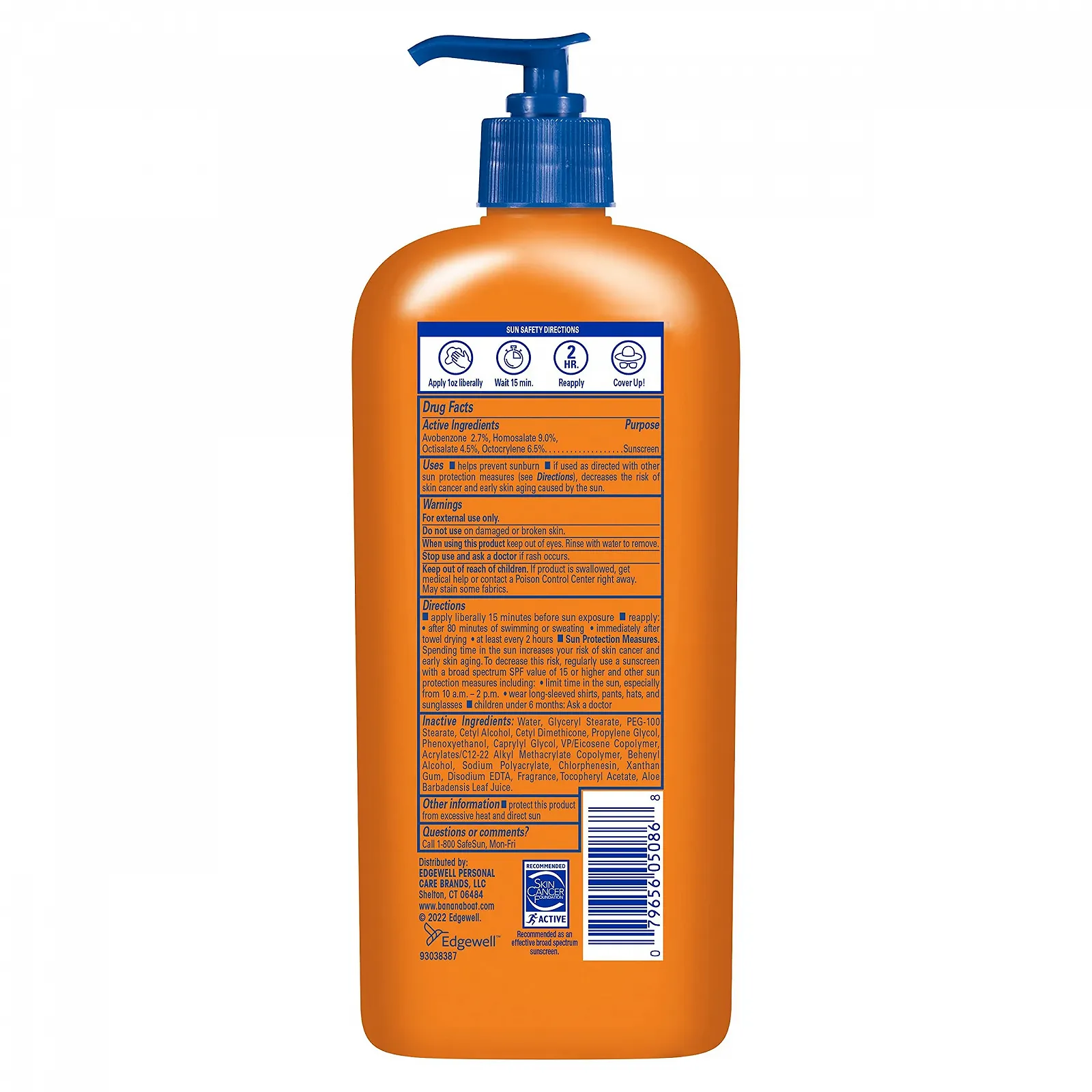 Сонцезахисний лосьйон Banana Boat Sport Family Size Wide Spectrum SPF 50, 355 мл, фото №12