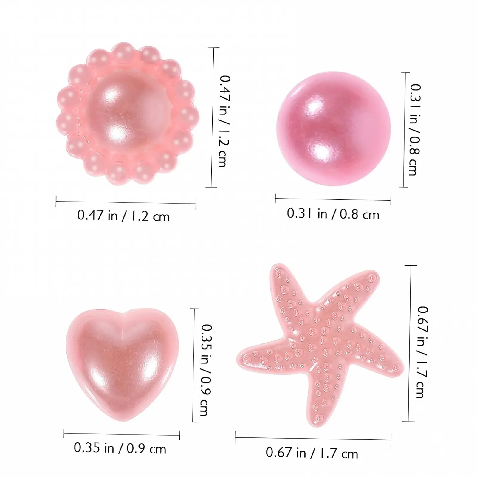 Набор для нейл-арта Healvian 2 шт., пластик, подвески для ногтей, бижутерия, стразы для волос, аксессуары для девочек, оконная валентность, 3D пластиковые бусины в форме сердца, фото №4