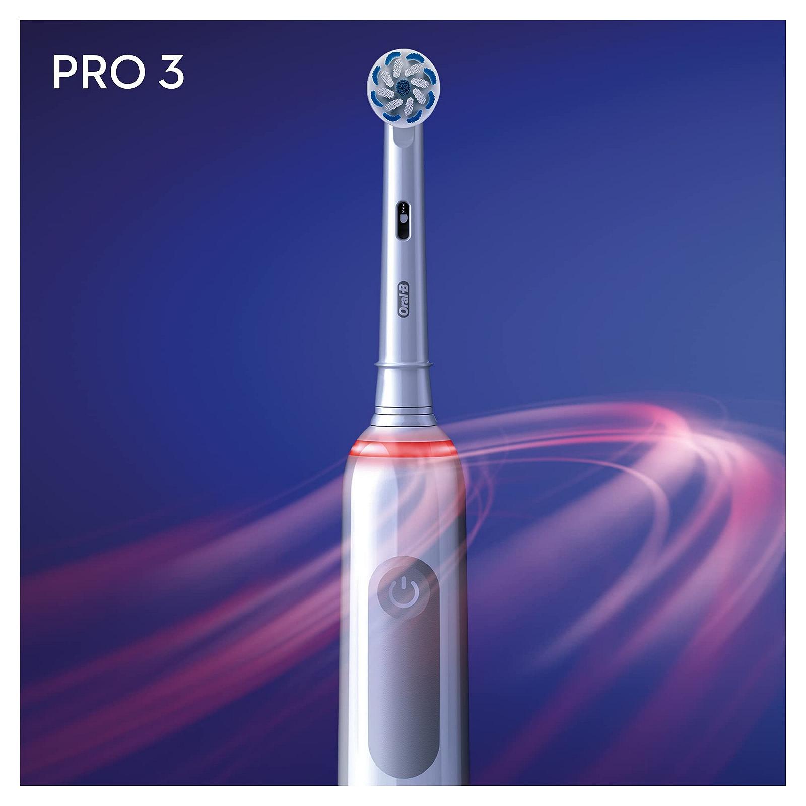 Електрична зубна щітка Oral-B Pro 3 3000 Датчик тиску 1 насадка Білий, фото №5