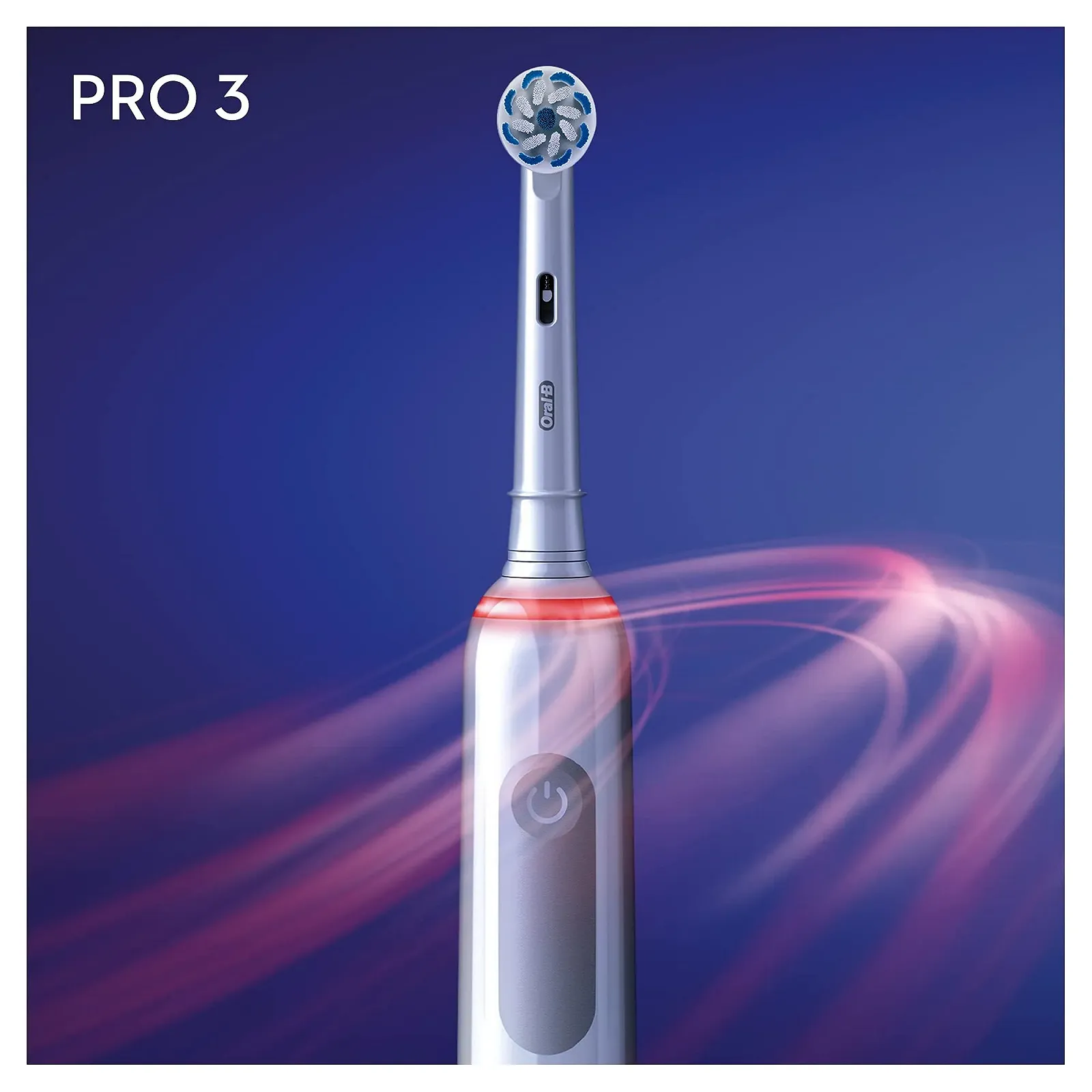 Электрическая зубная щетка Oral-B Pro 3 3000 Датчик давления 1 насадка Белый, фото №5