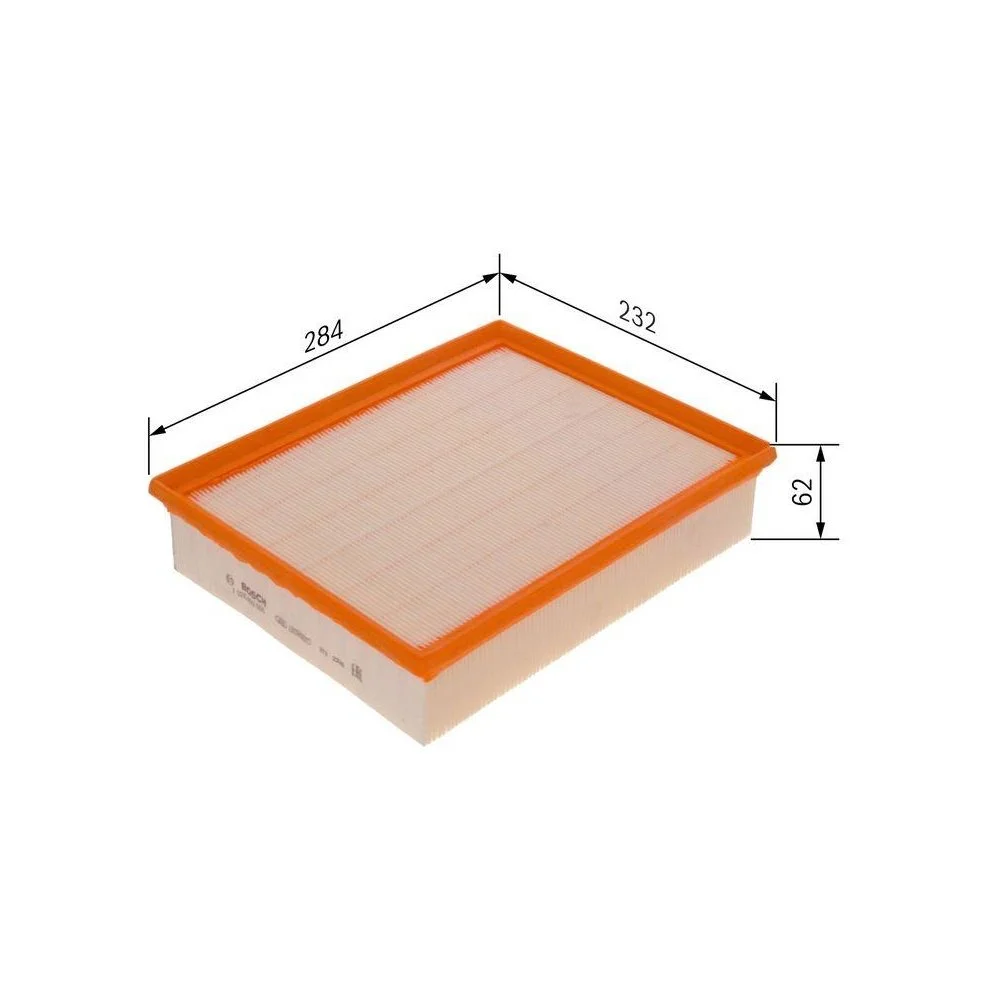 Повітряний фільтр BOSCH F 026 400 555 для AUDI SEAT SKODA VW, фото №1 Повітряний фільтр BOSCH F 026 400 555 для AUDI SEAT SKODA VW, фото №1