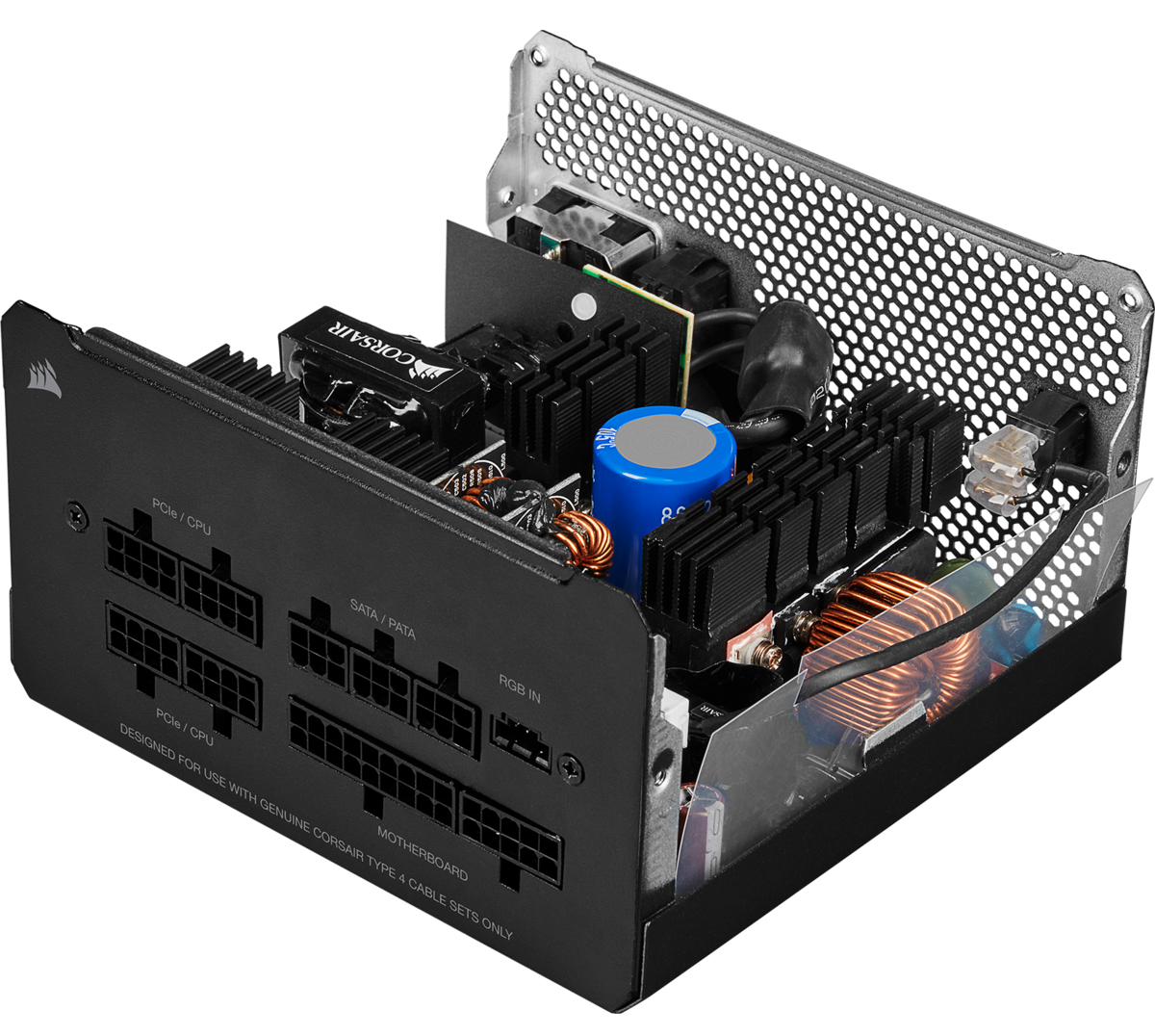 Блок живлення CORSAIR CX750F RGB 80 PLUS Bronze Black, фото №9