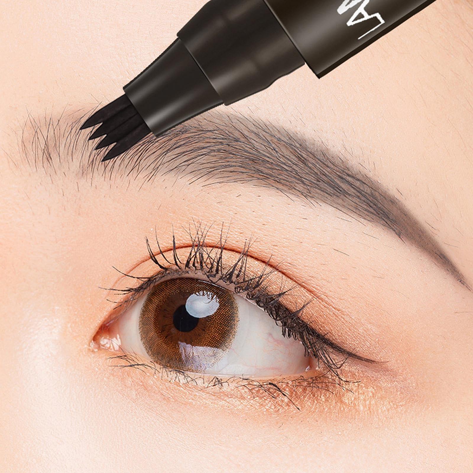 Олівець для брів Magic Waterproof 3D Microblading Contour Pen з 4-ма наконечниками, фото №5