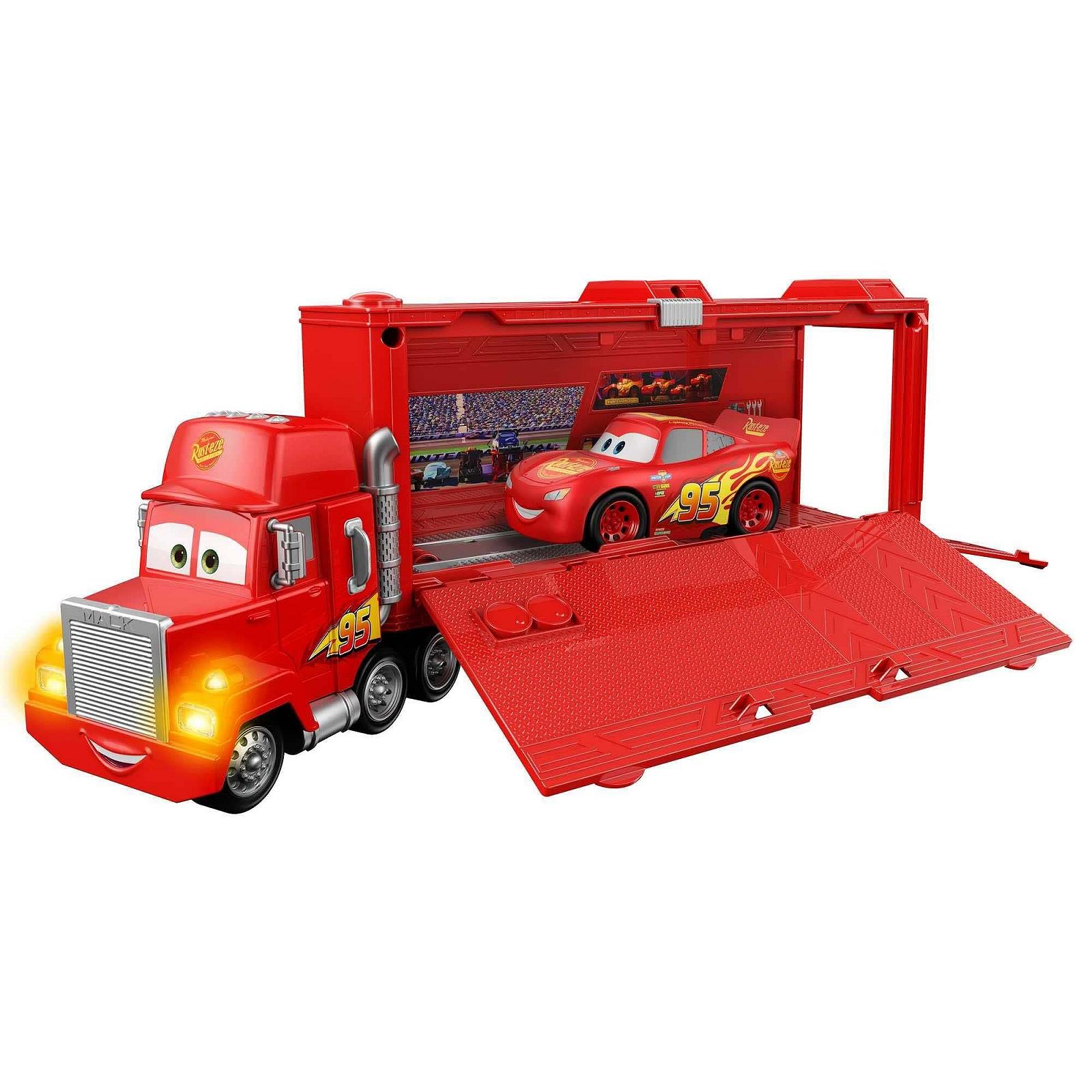 Тягач Disney Pixar Cars HHL85 з світлом та звуками Макквин, фото №1