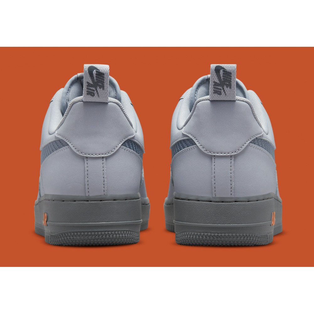 Кроссовки Nike Air Force 1 Low Wolf Grey Kumquat Размер 46, фото №5