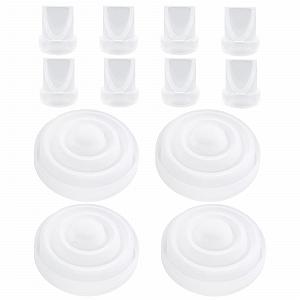 Запчасти для молокоотсоса 12 шт. для Mom Cozy M5, 8 клапанов Duck Bill и 4 силиконовые мембраны. Совместимы с M5 - Фото 1