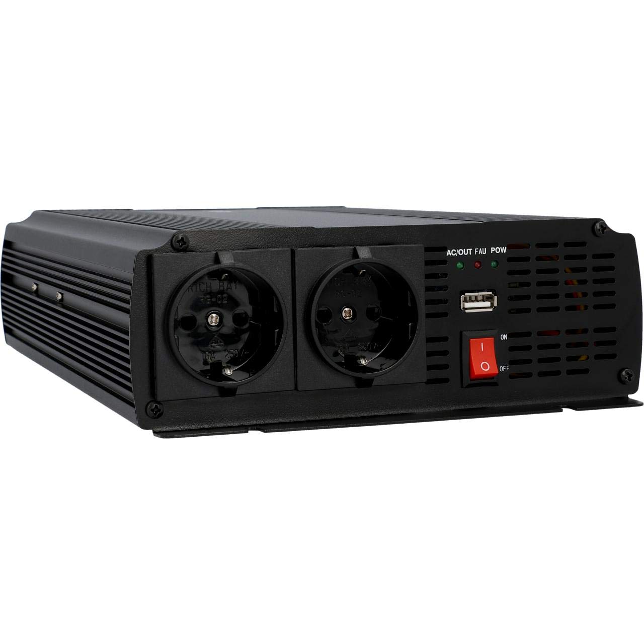 Інвертор AEG Automotive Modified Sine Wave Voltage Converter з радіокеруванням потужністю 1000 Вт чорний, фото №3