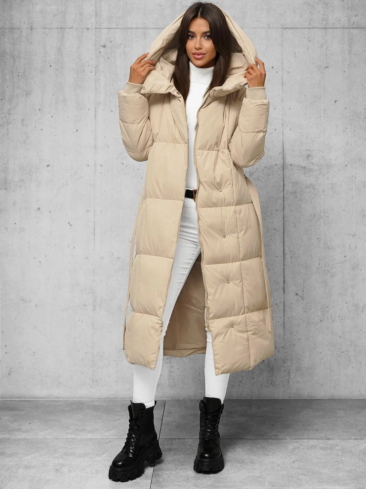 Женское зимнее пальто OZONEE JS/5M3227Z, фото №3 Женское зимнее пальто OZONEE JS/5M3227Z, фото №3