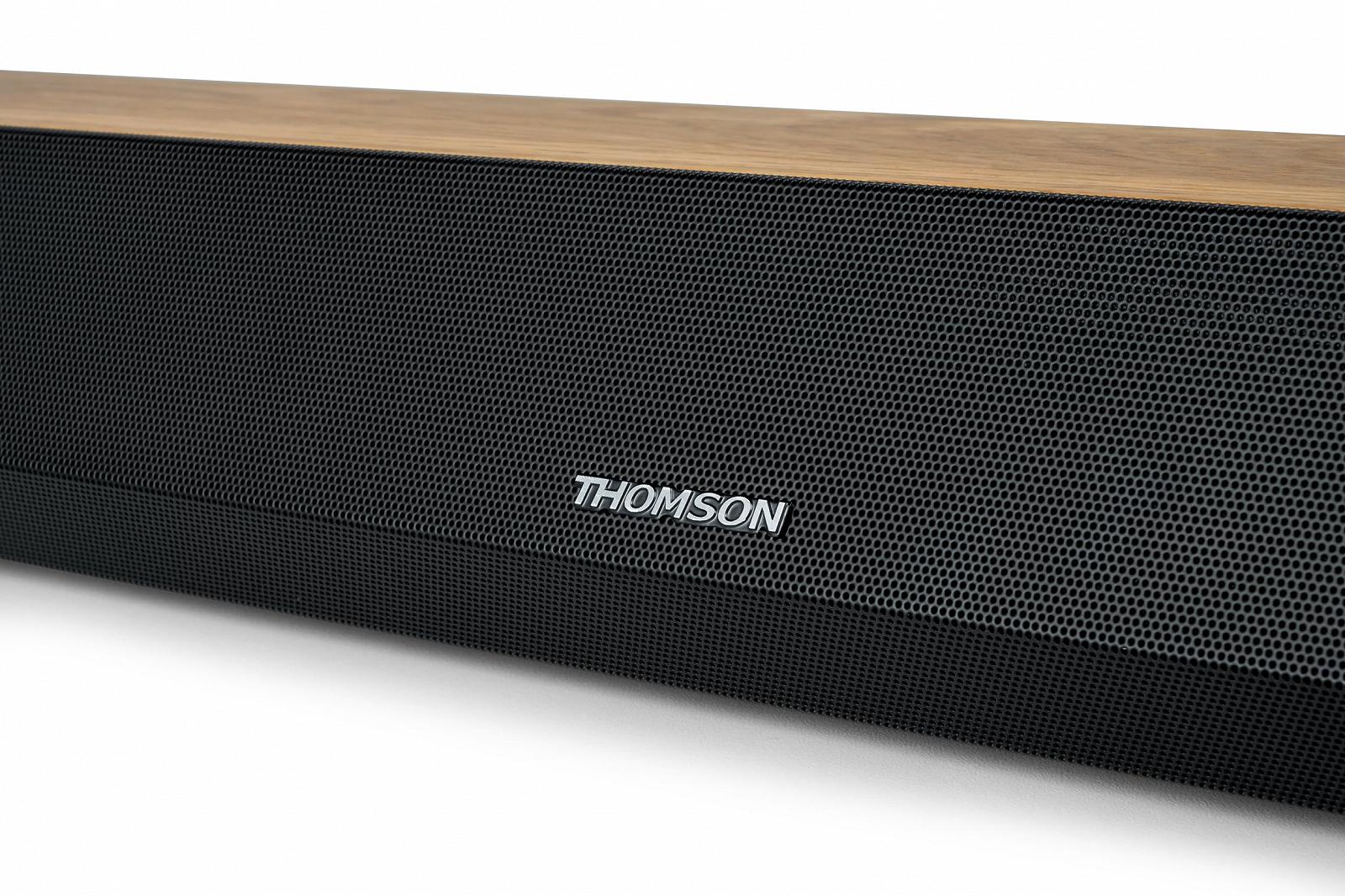 Саундбар THOMSON SB552BTS Bluetooth USB з сабвуфером Дерев'яне оздоблення Чорний, фото №7