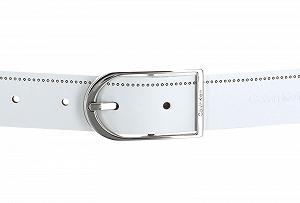 Ремень Calvin Klein CK Must Bridge 3 cm Perf W80 CK White, Ck White synthetic.ua - Фото 1