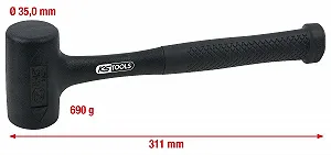 Безінерційна киянка KS Tools 140.5254 560 г synthetic.ua - Фото 1