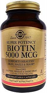 Витамины Solgar Biotin 5000 mcg Vegetable Capsules 100 капсул 4384302462 - Фото 1