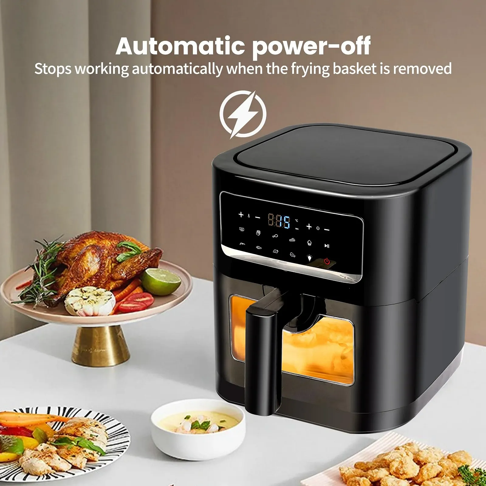Мультипечь со смотровым окном, мини-печь, Dual Zone, Smart Touch, Sync Finish, 15 программ, фото №4