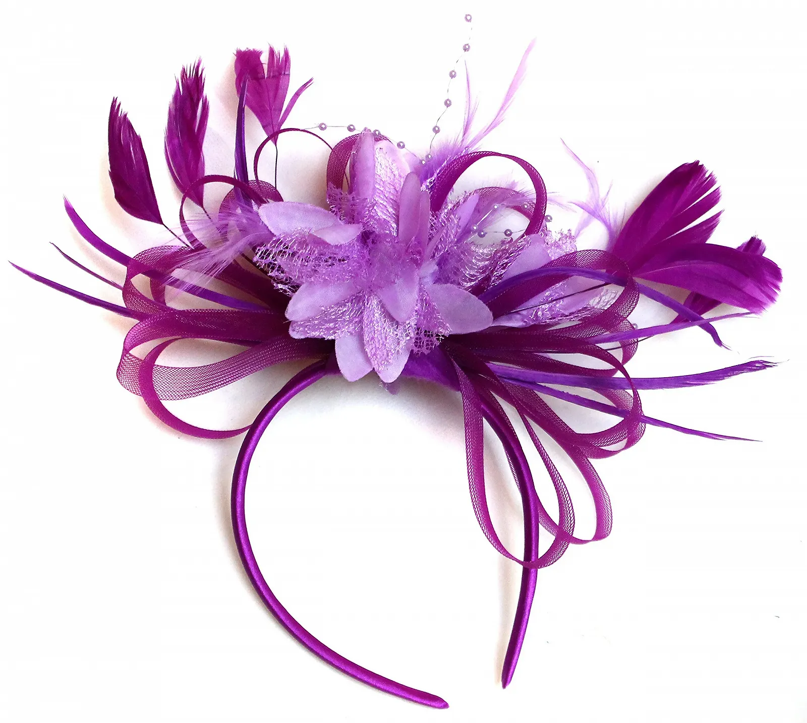 Обруч-федора з пір'ям, фото №1