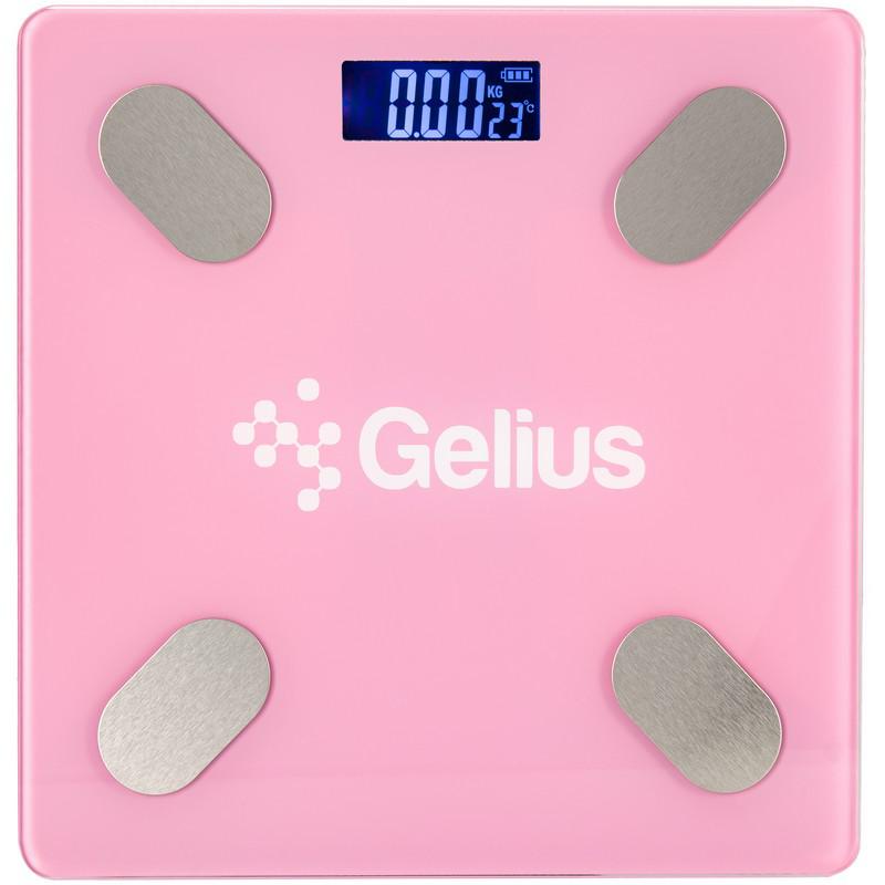 Gelius Floor Scales Zero Fat GP-BS001 Pink (Bluetooth) (Весы), фото №1 Gelius Floor Scales Zero Fat GP-BS001 Pink (Bluetooth) (Весы), фото №1