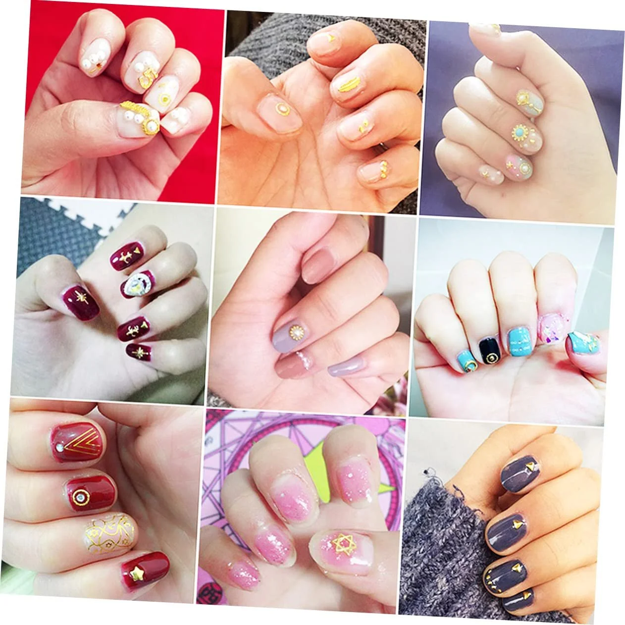 Украшения для ногтей FRCOLOR 3 шт Металлические заклепки для дизайна ногтей, фото №2