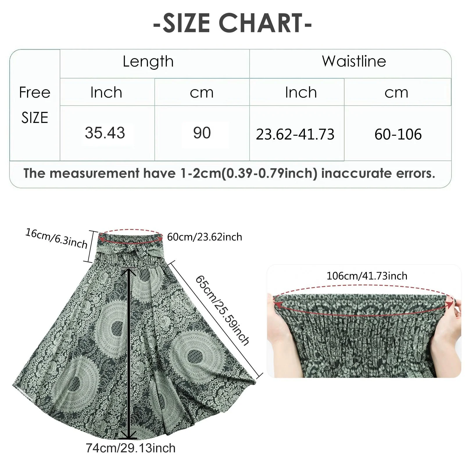 Довга спідниця з принтом Adigaber Жіноча шифонова, фото №6