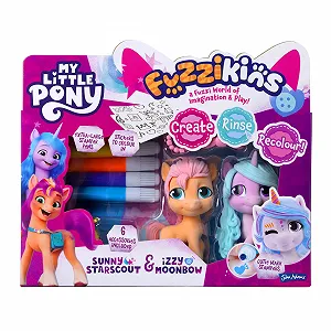 Ігровий набір Fuzzikins My Little Pony Twin Pack (Sunny & Izzy) Рожевий та Фіолетовий - Фото 1