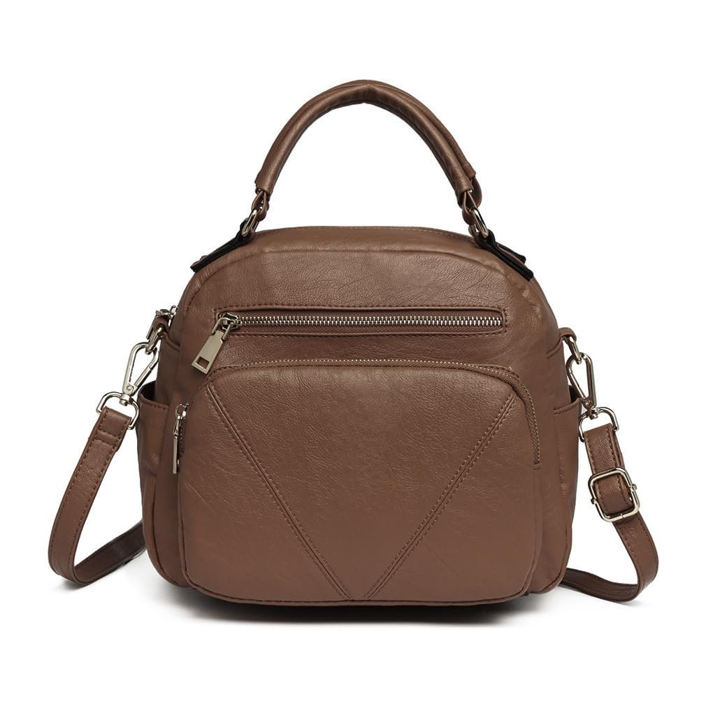 Сумка жіноча Miss Lulu, кросбоді, модель Боулер, з ручкою, фото №2