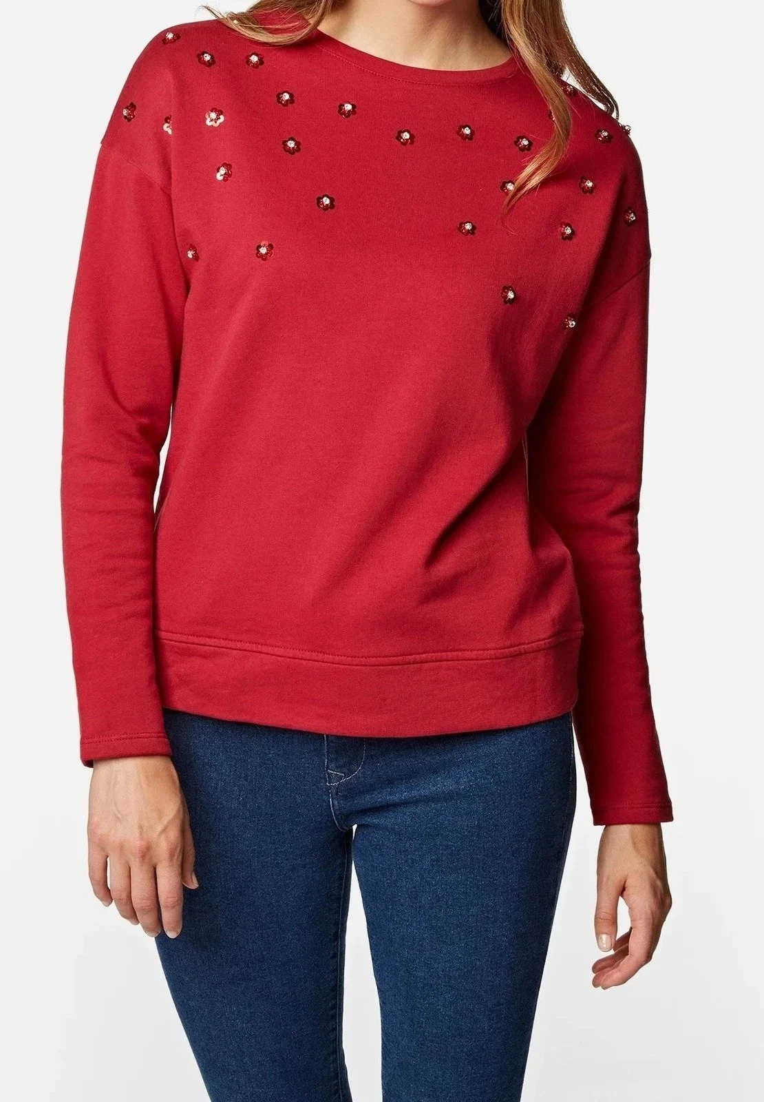 Женская толстовка MAVI STUD DETAIL SWEATSHIRT Rio Red - M, фото №1 Женская толстовка MAVI STUD DETAIL SWEATSHIRT Rio Red - M, фото №1