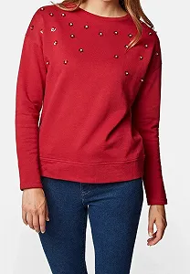 Купить Женская толстовка MAVI STUD DETAIL SWEATSHIRT Rio Red - S - Фото 1 Женская толстовка MAVI STUD DETAIL SWEATSHIRT Rio Red - S - Фото 1