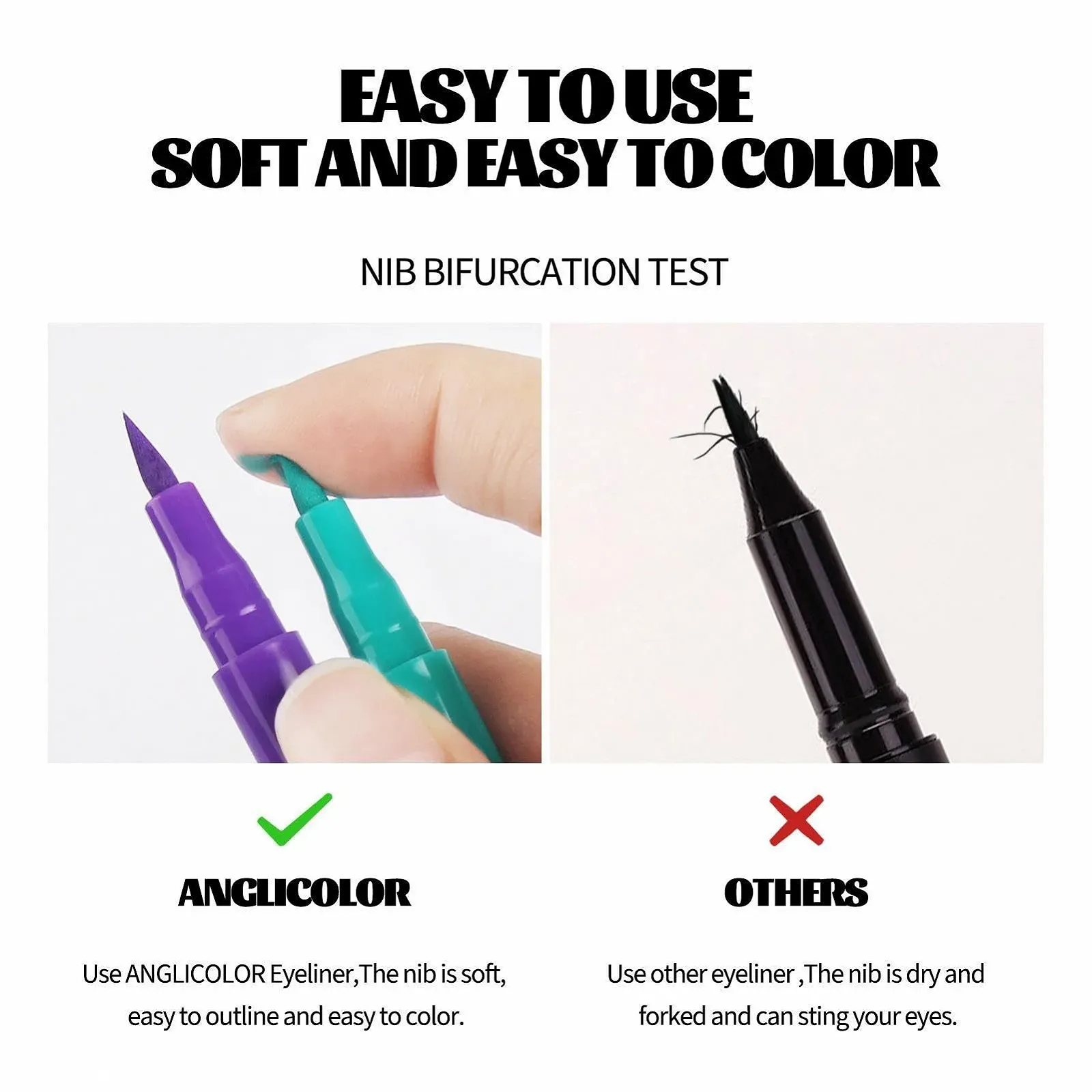 Підводка Рідка 12 Colours Liquid Eyeliner Set, кольорова, водостійка, фото №2