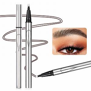 Олівець 3D Waterproof для брів з 2-ма вилковими наконечниками Microblading 2-точковий Довготривалий натуральний макіяж - Фото 1