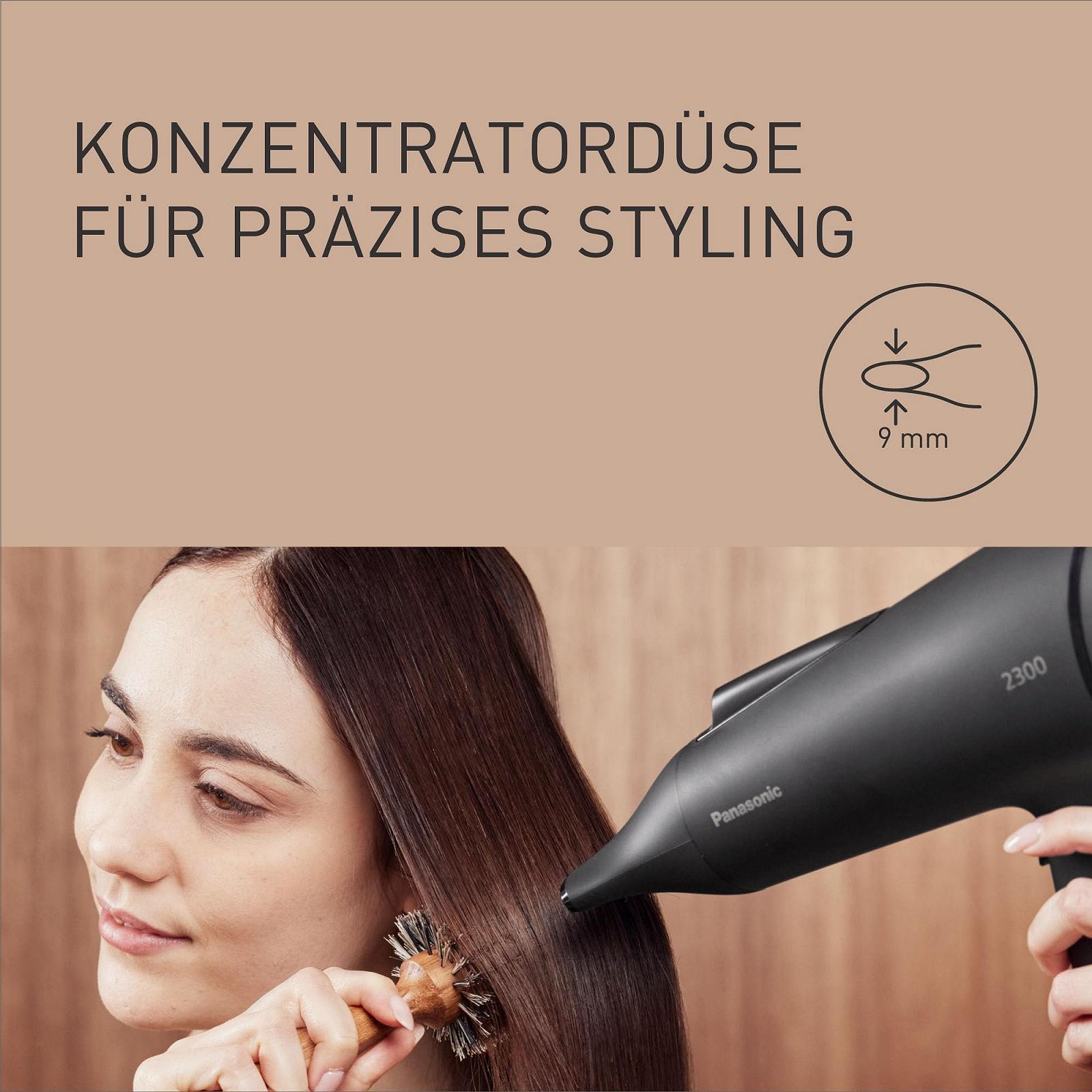 Фен Panasonic Fast Dry Series EH-NE85-K825 Ionic, 2300 Вт, с насадкой-концентратором, режим защиты от перегрева, ионная технология, черный, фото №6