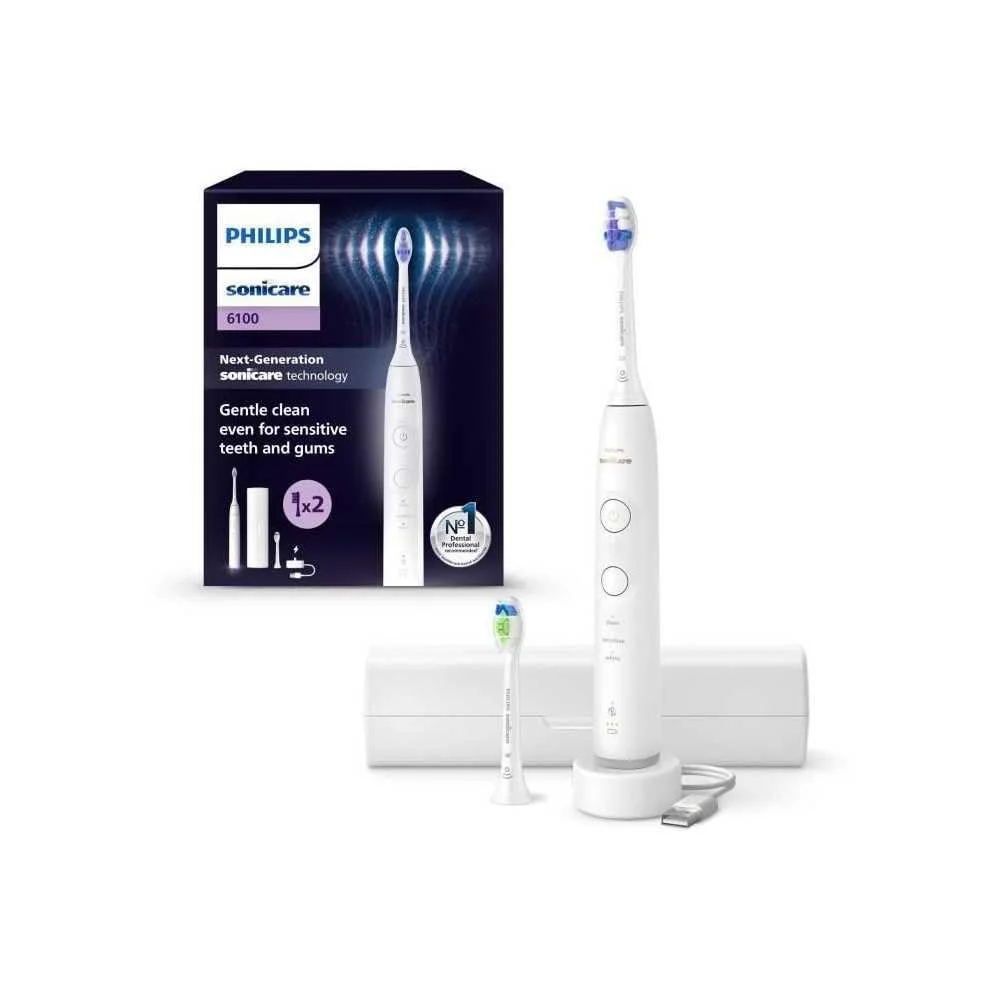 Электрическая зубная щетка Philips Sonicare 6500 Series HX7410/02 Белая, фото №1