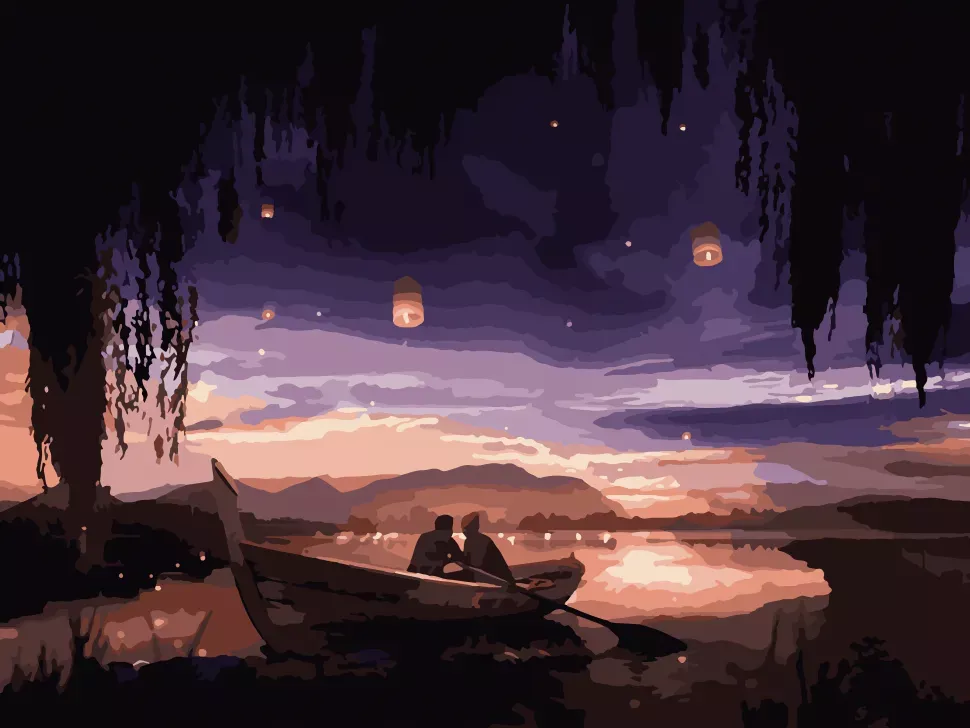 Картина по номерам Art Craft " Влюбленные под небом " 40*50 см 10213-AC, фото №1