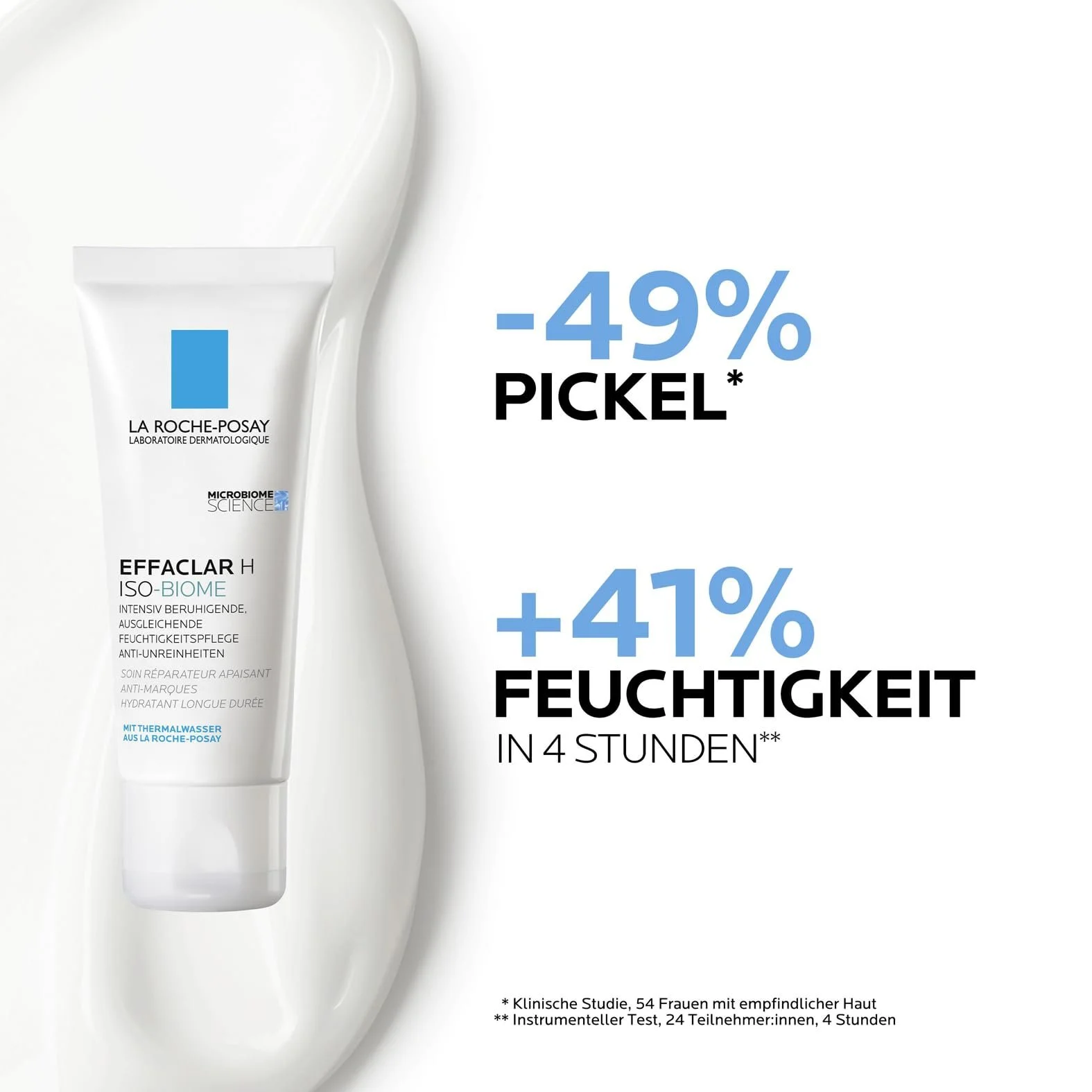 Зволожувальний крем La Roche Posay Effaclar H Iso-Biome для лікування акне 40 мл, фото №3 Зволожувальний крем La Roche Posay Effaclar H Iso-Biome для лікування акне 40 мл, фото №3