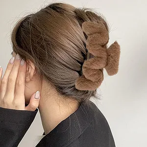 Заколка для волос Пушистая волнистая цена на synthetic.ua - Фото 1 Заколка для волос Пушистая волнистая synthetic.ua - Фото 1