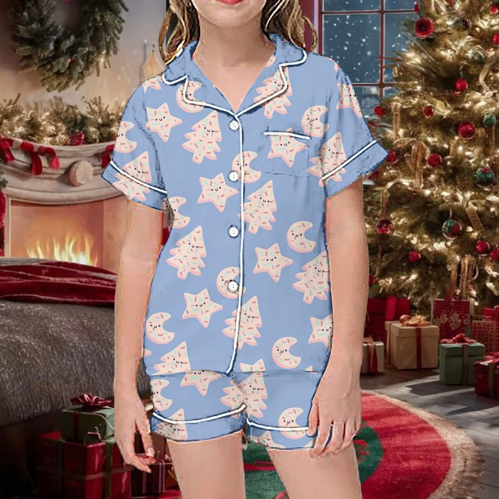 Пижама Детская Fluffy Теплая Длинные Топы и Штаны Свободная Одежда Осень, фото №3 Пижама Детская Fluffy Теплая Длинные Топы и Штаны Свободная Одежда Осень, фото №3