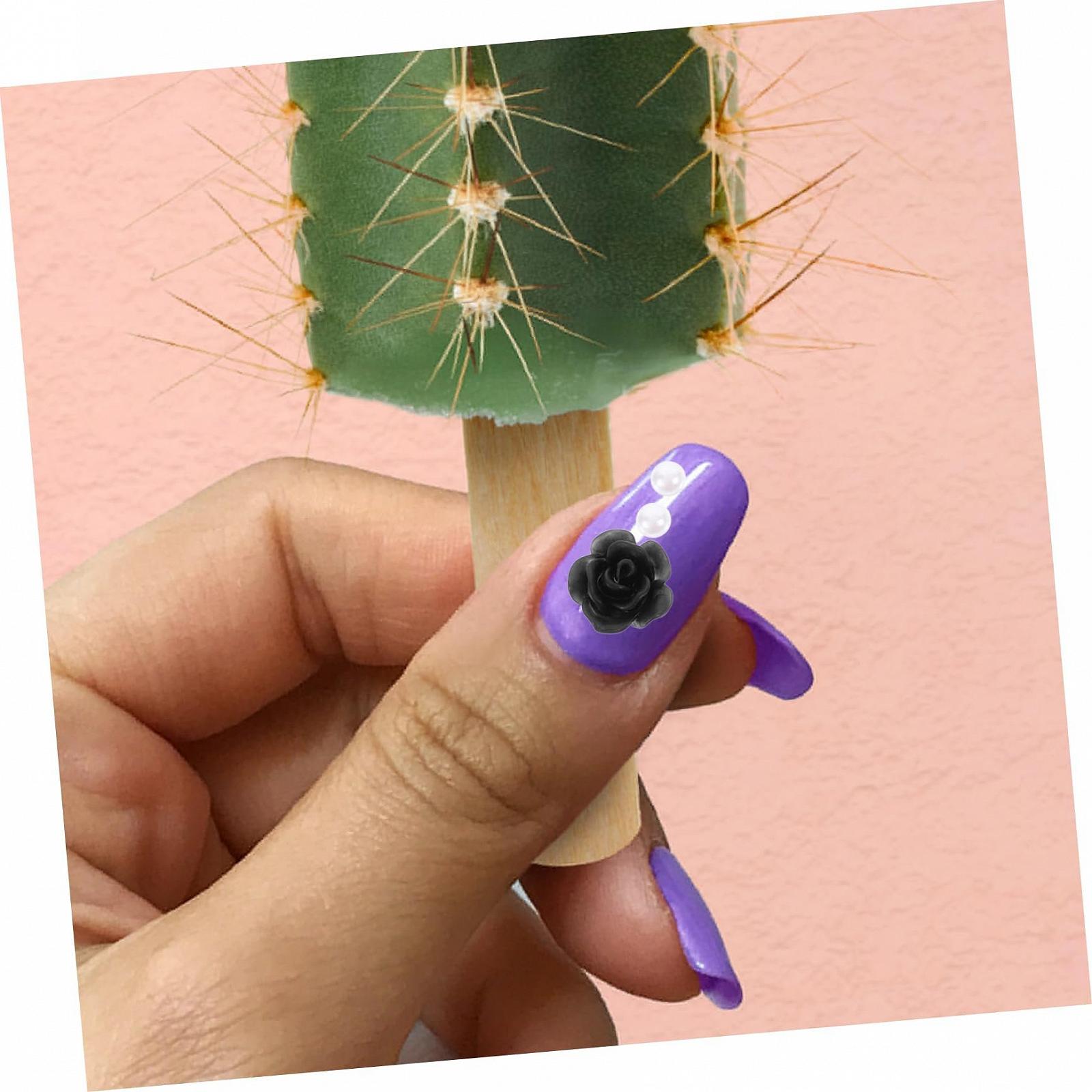 Украшения для ногтей Бантик 2 набора Жемчуг Роза, смешанные с плоским основанием, Бриллианты для ногтей Золотые украшения, Подвески для ногтей для женщин, фото №5