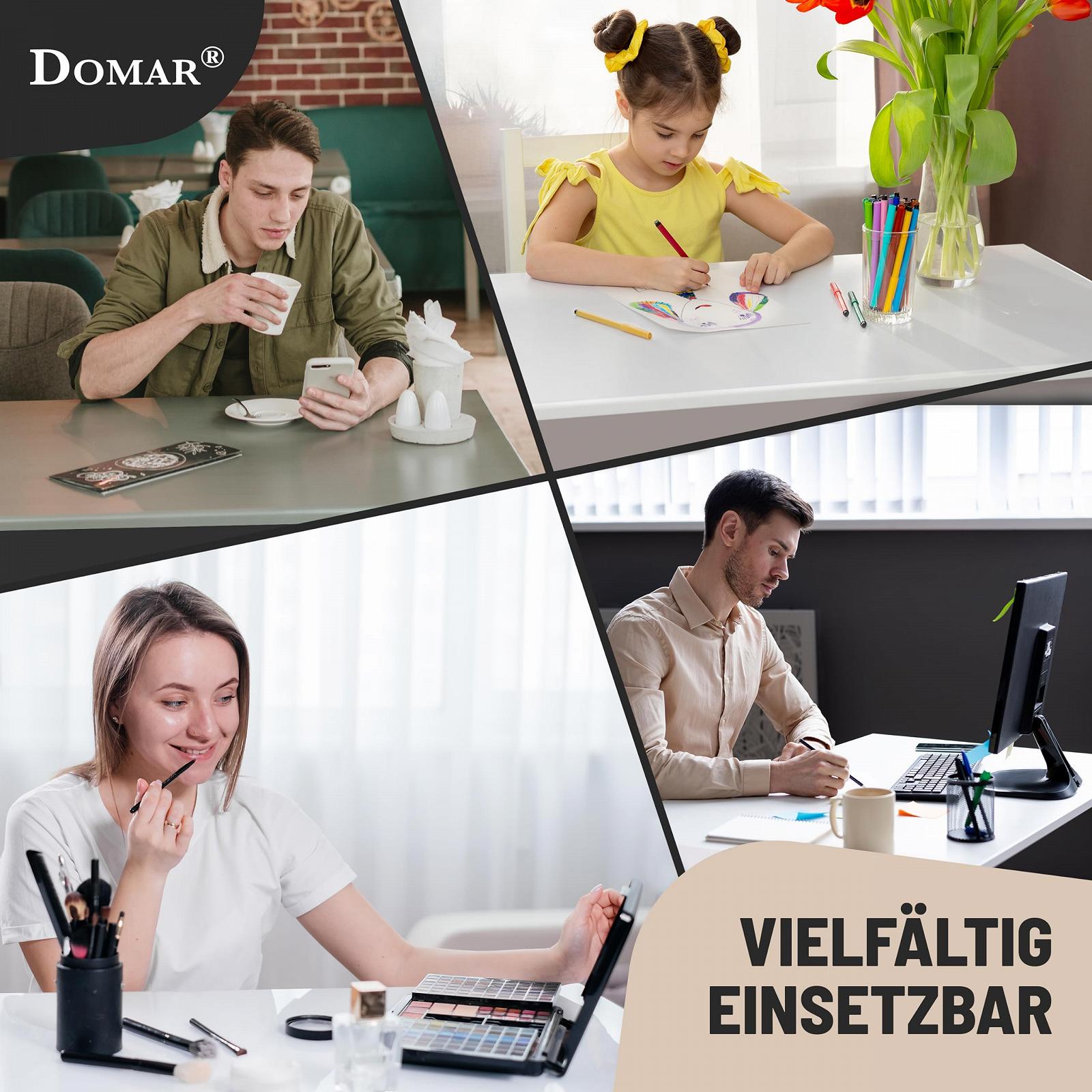 Захисна плівка для столу Domar 90 x 160 см 2 мм прозора Глянцева кристалічна, фото №4