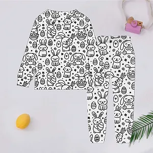 Різдвяна піжама EQWIGKEIT Комплект дитячого домашнього одягу для розмальовування своїми руками для хлопчиків synthetic.ua - Фото 1