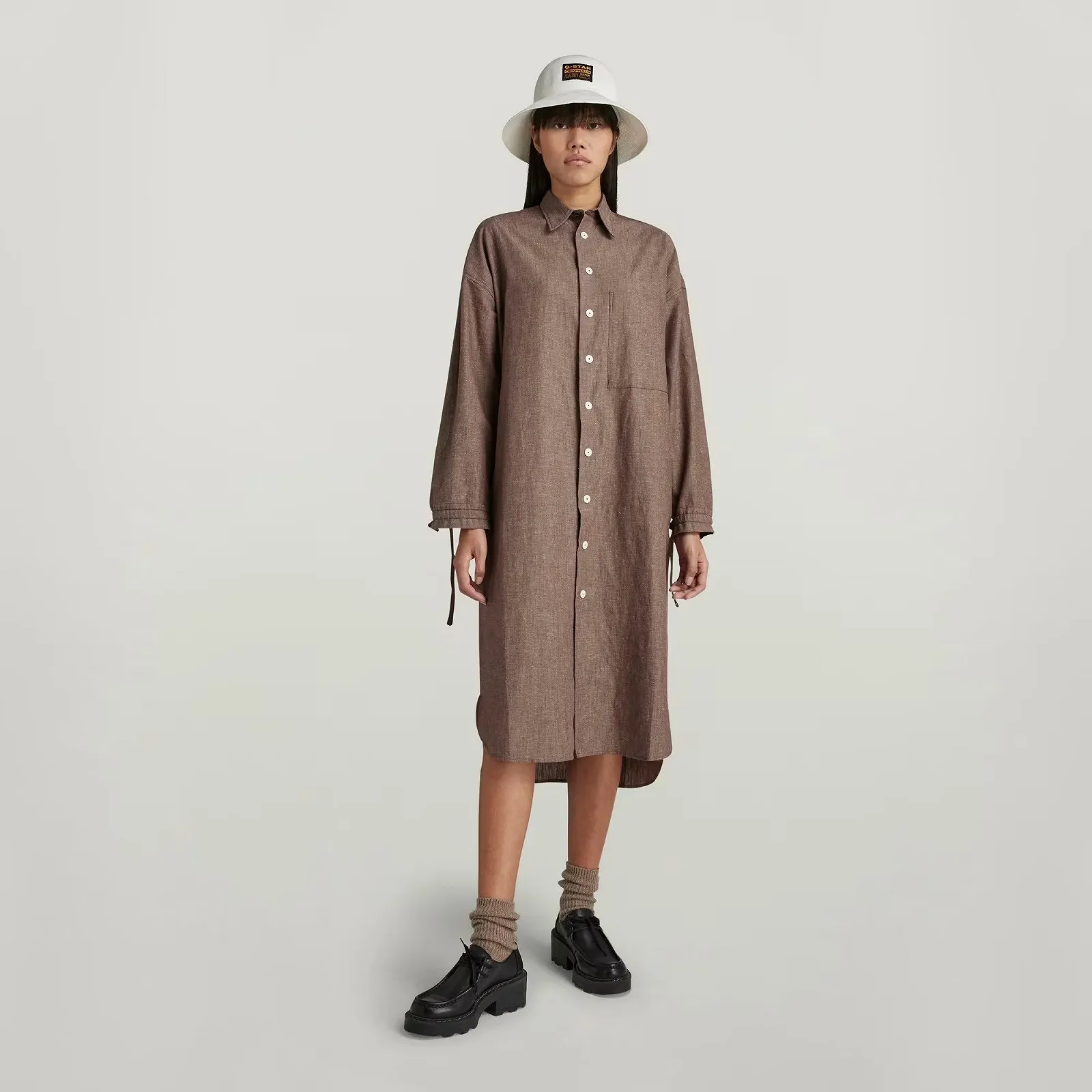 Женское платье G-Star RAW Long Shirt Dress - S, фото №1