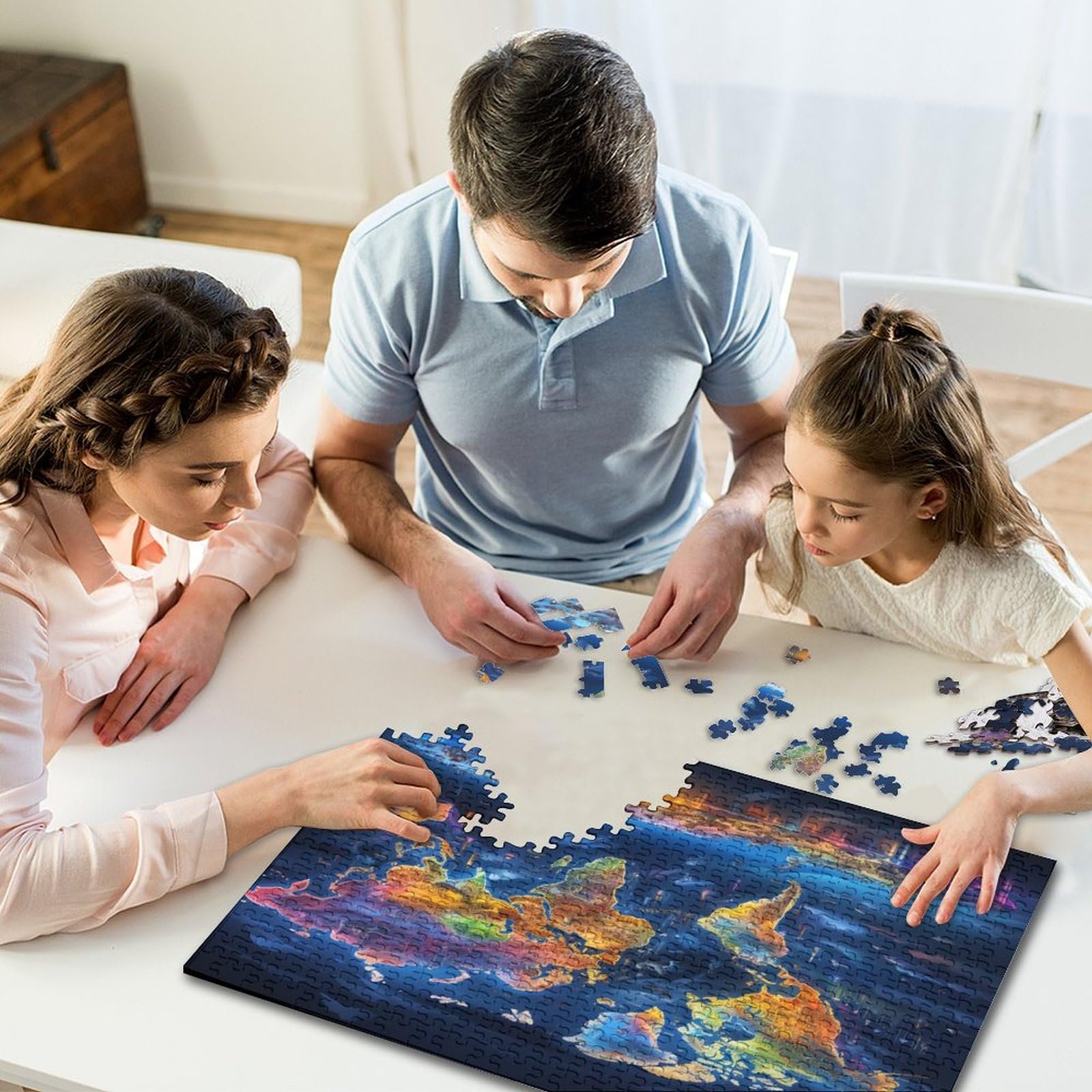 Пазл World Map 1000 деталей с шаблоном (75 x 50 см), фото №6