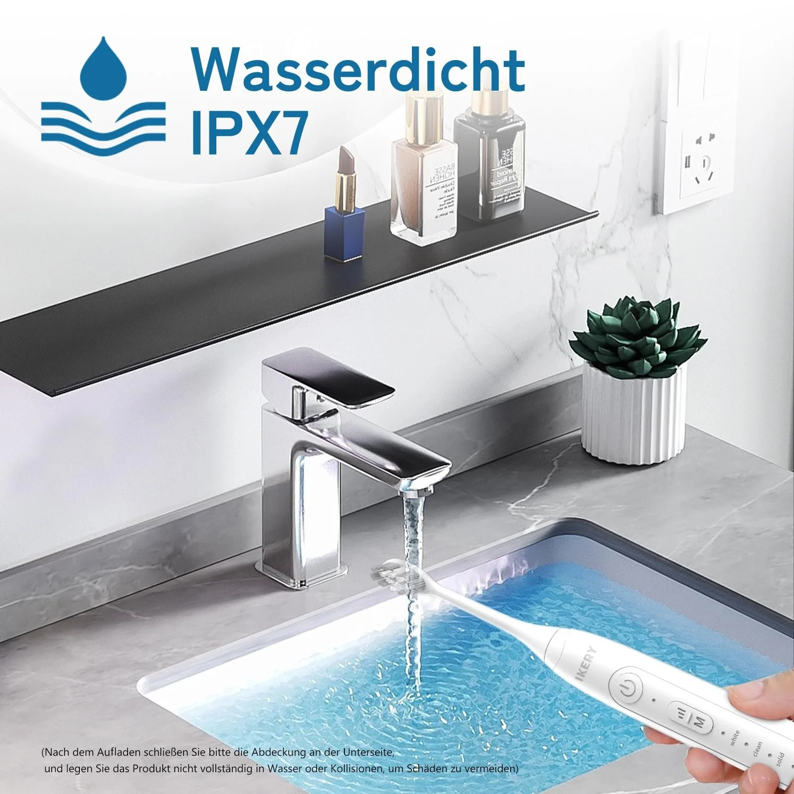 Звуковая электрическая зубная щетка IKERY 5 режимов, фото №7