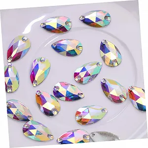 Стрази Плоскі 50 штук, Кришталева прикраса, Плоскі прикраси, Пришивні , Плоскі камені, Смоляні прикраси з плоскою задньою частиною, Кришталеві намистини для декору synthetic.ua - Фото 1