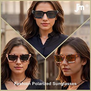 Солнцезащитные очки JM Trendy Квадратные Поляризованные UV400 synthetic.ua - Фото 1
