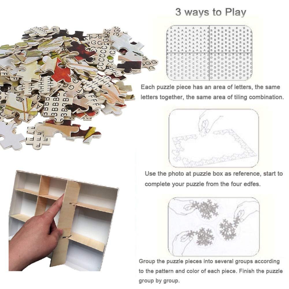 Деревянный пазл SUPERPOWER Artwork The Tree of Life 1000 деталей 30 x 20 дюймов, фото №4