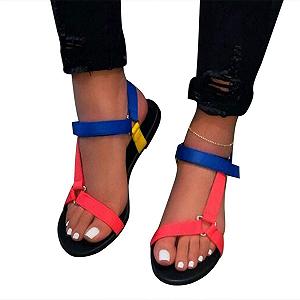 Купити Жіночі Сандалі CrEev Плоскі Відкритий Носок Літні Пляжні - Фото 1 Жіночі Сандалі CrEev Плоскі Відкритий Носок Літні Пляжні - Фото 1