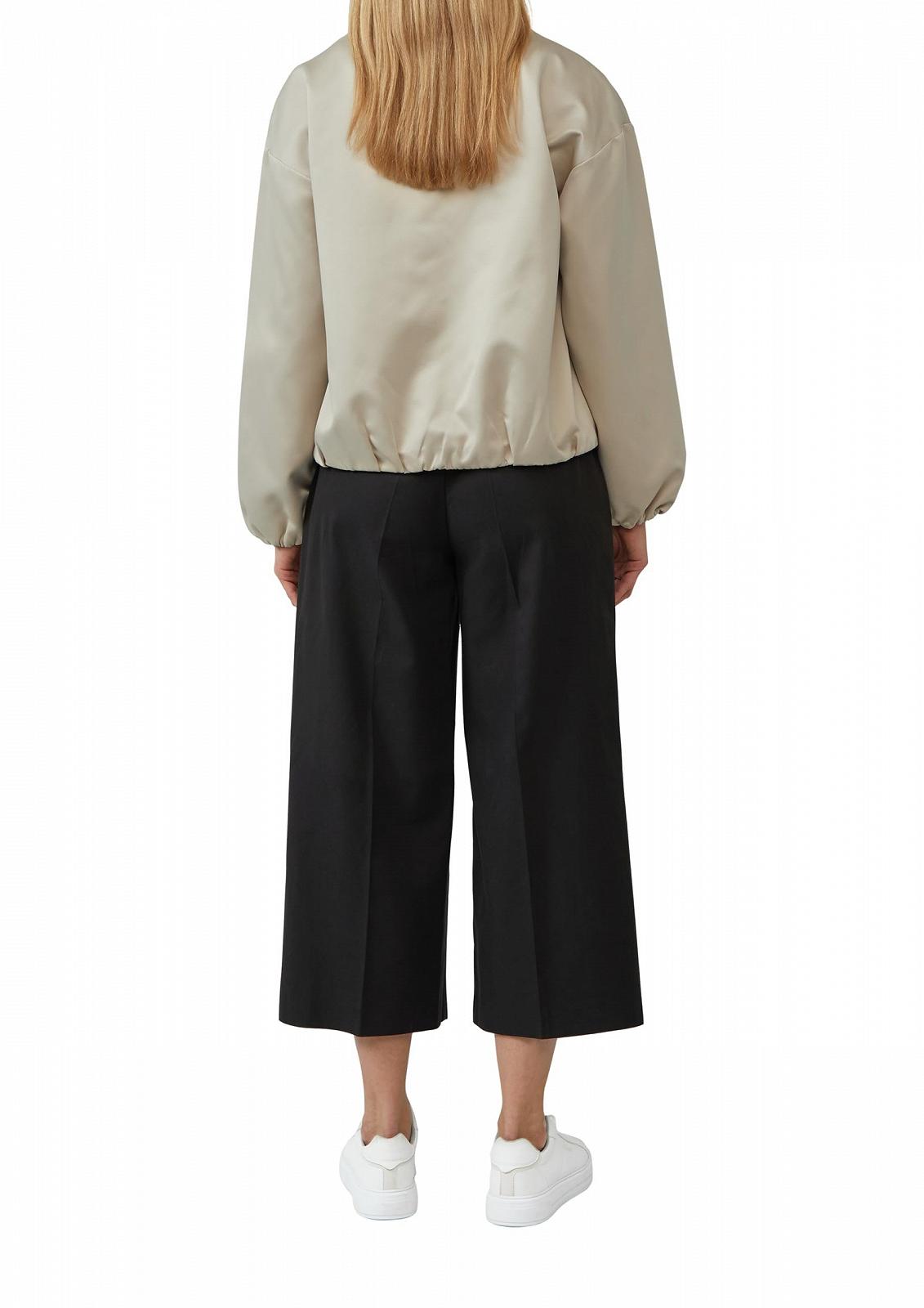 Блузон s.Oliver BLACK LABEL атласный оверсайз с эластичным низом, фото №6