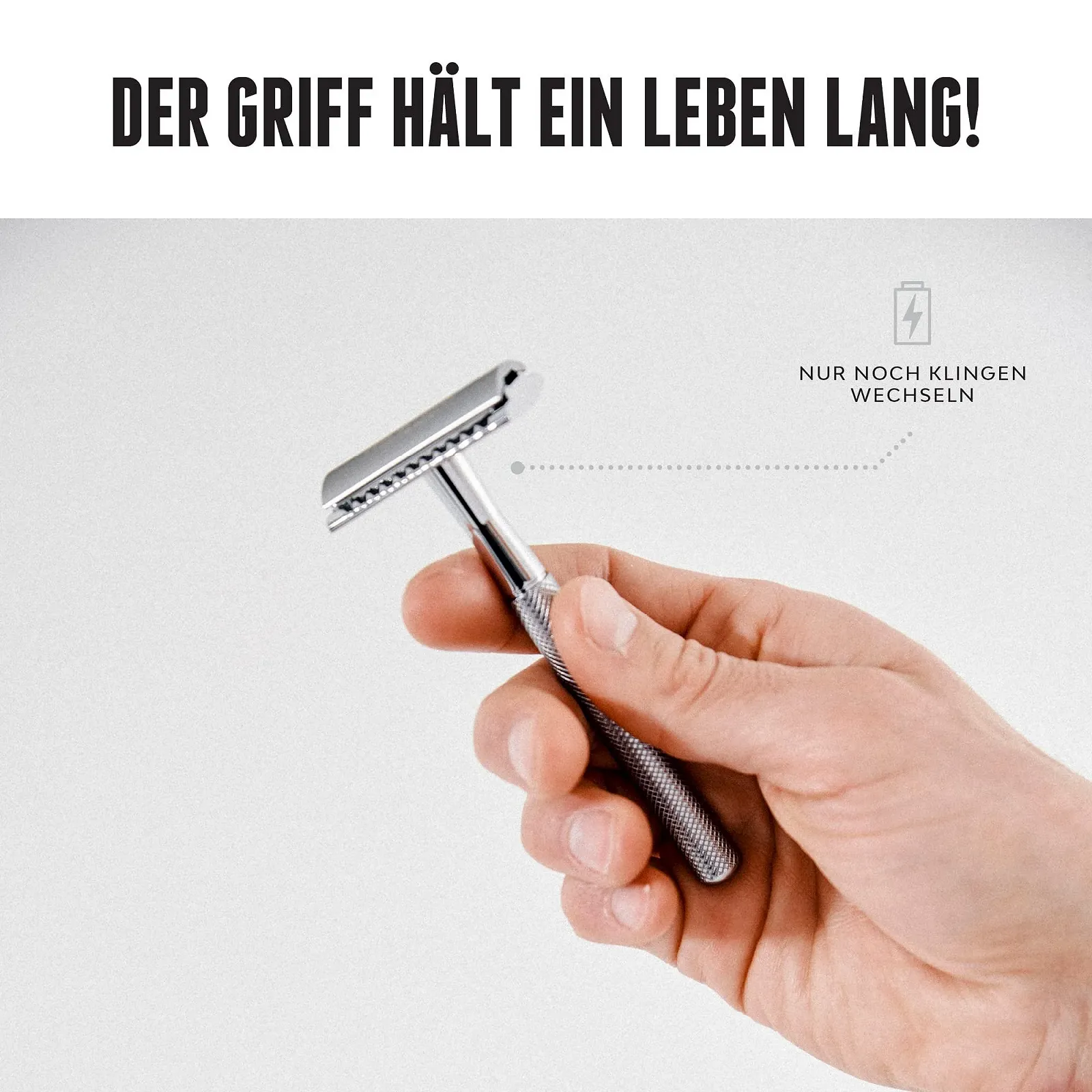 Т-образная бритва Brooklyn Soap Company Men's Safety Razor хромированный металл, фото №4