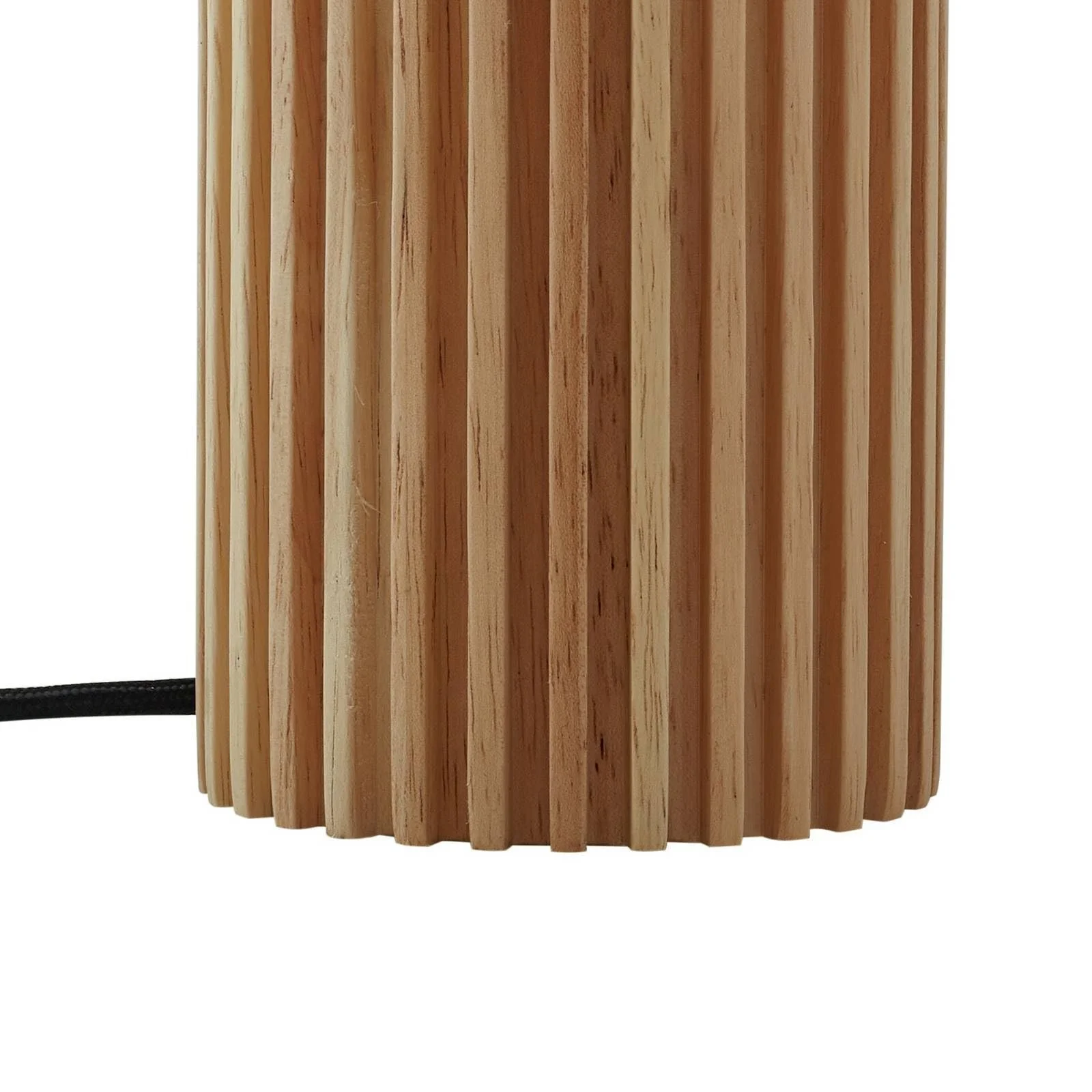 Настільна лампа Lindby Kimiko Скандинавський стиль Дерево 1 лампа E27 Текстиль, фото №6