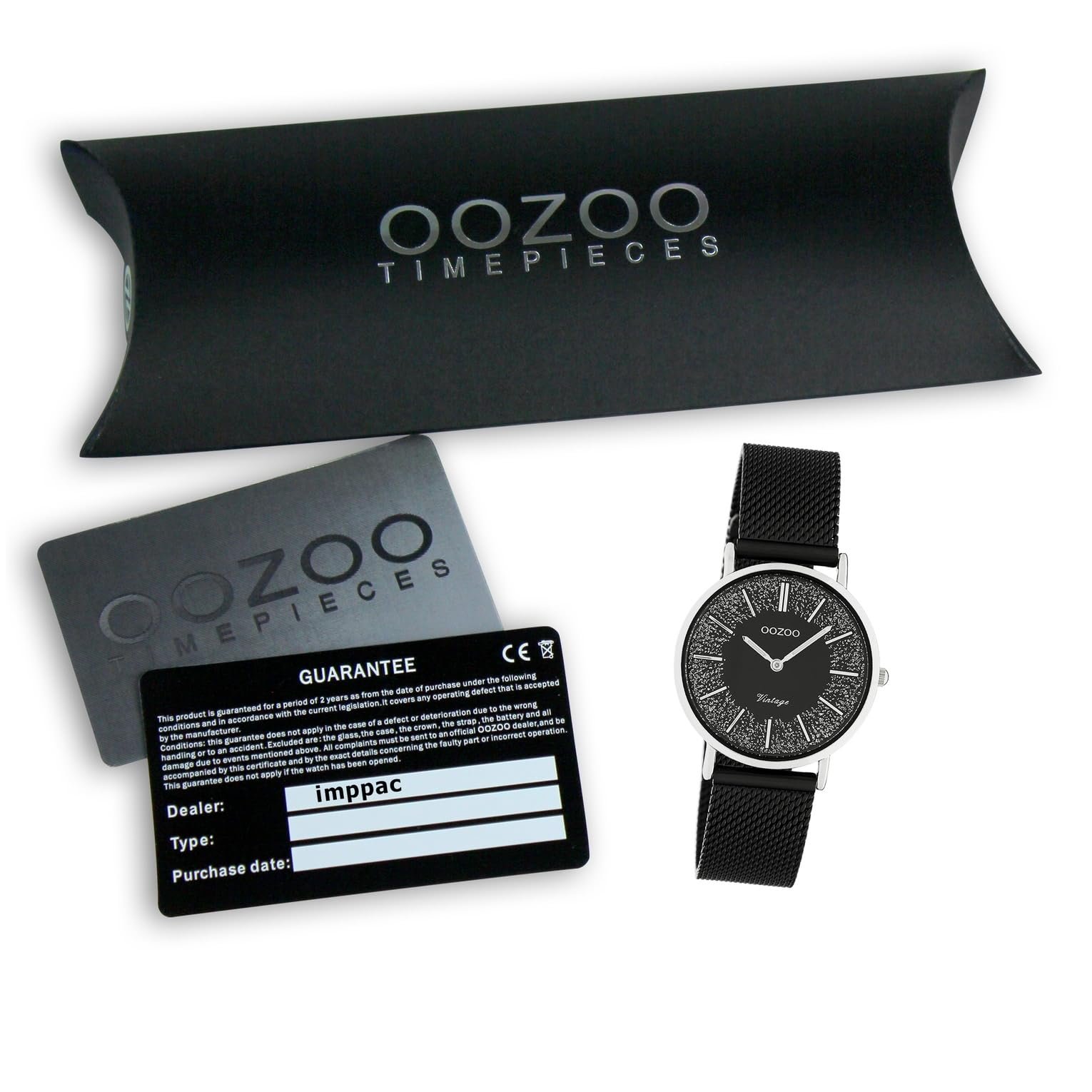 Женские часы Плоский Винтаж Oozoo с миланским металлическим ремешком и блестками Нержавеющая сталь 32 мм, фото №5 Женские часы Плоский Винтаж Oozoo с миланским металлическим ремешком и блестками Нержавеющая сталь 32 мм, фото №5