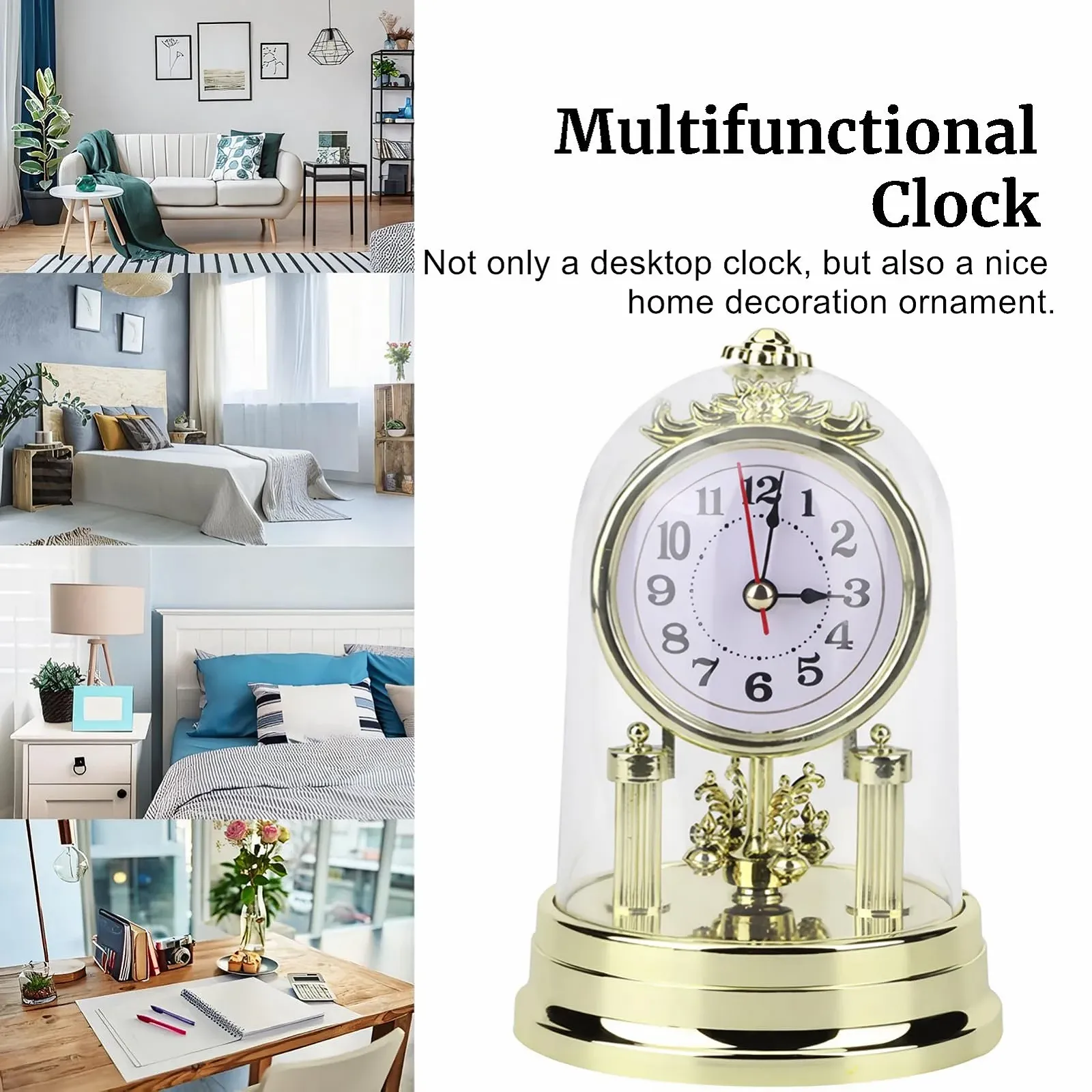 Настільний годинник Mumusuki, з зозулею, декоративний вінтажний, фото №6