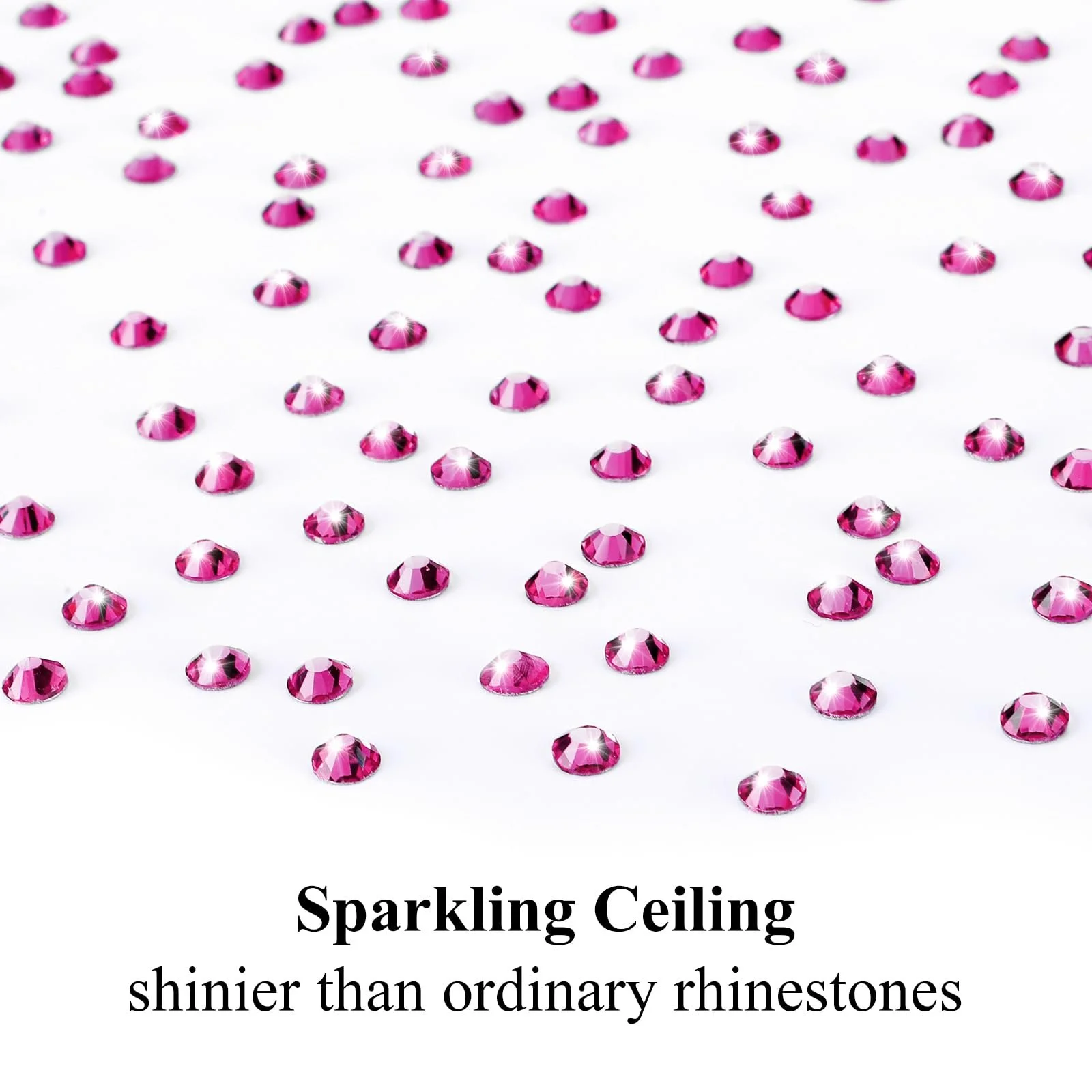 Стразы для ногтей Плоские Розовые 1.5 мм 4.8 мм, 6 Размеров, 4200 шт, фото №3